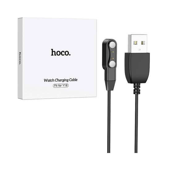 Hoco Wireless Charger for Y19 Sports Smartwatch Black